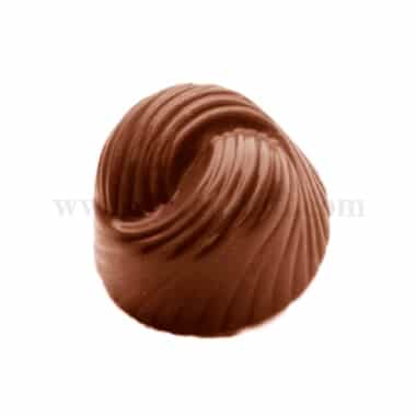 CHOCOLATE WORLD Chocolate Mould Phantacy Twist 30 x 30 x h 16 mm