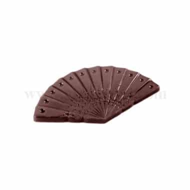 CHOCOLATE WORLD Chocolate Mould Caraque Hand Fan 63 x 35 x h 3 mm