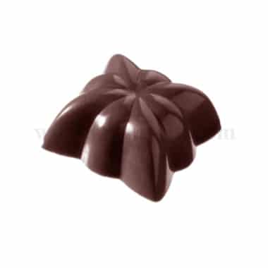 CHOCOLATE WORLD Chocolate Mould Square Star 25 x 25 x h 11 mm