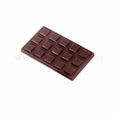 CHOCOLATE WORLD Chocolate Mould Caraque in Cubes 49 x 29 x h 4 mm