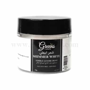 GREENS CHOICE Edible Lustre Dust Shimmer White 10 g