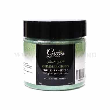 GREENS CHOICE Edible Lustre Dust Shimmer Green 25 g