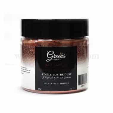 GREENS CHOICE Edible Lustre Dust Sparkle Red Brown 25 g