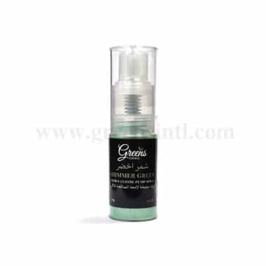GREENS CHOICE Edible Lustre Dust Pump Spray Shimmer Green 10 g