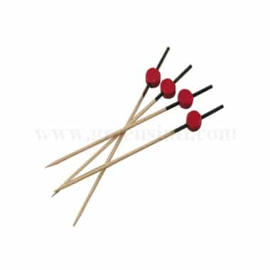 GREENS CHOICE Fruit Picks Red Round 120 mm-100 Pcs