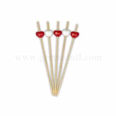 GREENS CHOICE Fruit Picks Heart 120 mm-100 Pcs