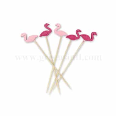 GREENS CHOICE Fruit Picks Flamingo 120 mm-100 Pcs