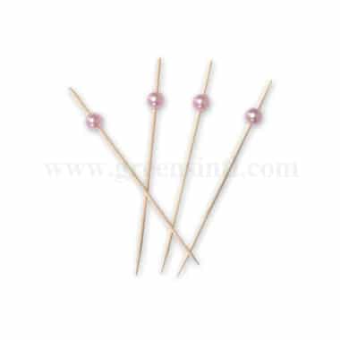 GREENS CHOICE Fruit Picks Pink 120 mm-100 Pcs