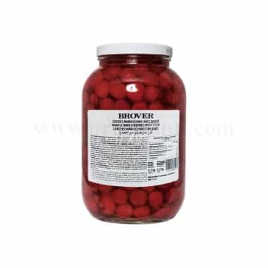 GREENS CHOICE  Maraschino Cherries with Stem 4.2 Kg