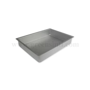 GREENS CHOICE Rectangle Cake Pan Aluminium 15 Inch x 11 Inch x 4 Inch