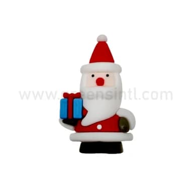 Santa with Gift Box 55x35 mm