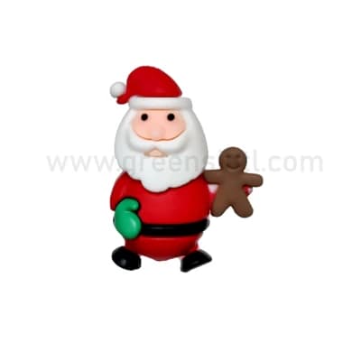 Santa with Ginger Bread Cookie 50x37.5 mm