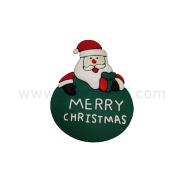  Santa with Merry Christmas Gift Bag 62.5x50 mm