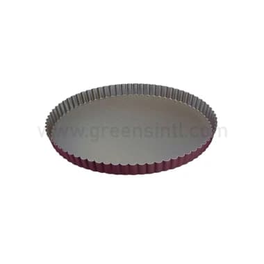 GOBEL Non-stick Round fluted pie dish D300/280 x h25 mm