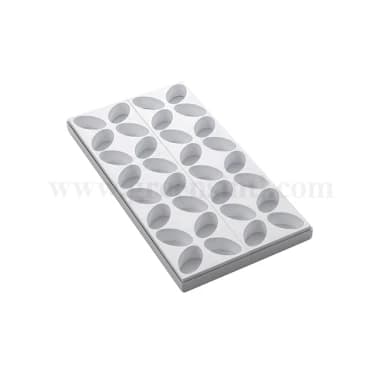 MARTELLATO Mould for Mignon Oval 53 x 32 x h 25 mm-32 Pcs