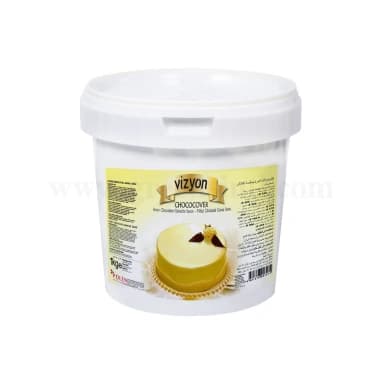 VIZYON Chococover Ivory Chocolate Ganache Sauce 1 Kg
