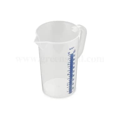 THERMOHAUSER -Measuring jug with closed handle with blue measuring-1 L