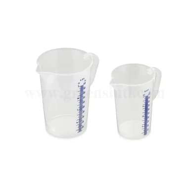 THERMOHAUSER Measuring jug with closed handle with blue measuring-2 L