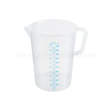 THERMOHAUSER Measuring jug with closed handle with blue measuring-3 L