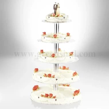 THERMOHAUSER Round Four Tier Cake Stand (D 200,260,320 ,400 and 450mm)
