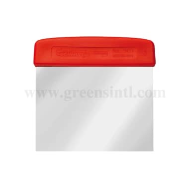 EMIL SCHMIDT Dough Cutter with Square,fixed blade and firm handle Red 120x80 mm