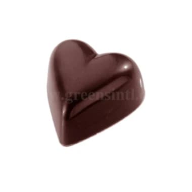 CHOCOLATE WORLD Chocolate Mould Heart 33x31xh15 mm - 11 g - 24 ind